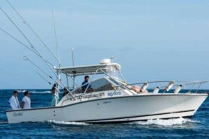 Private Fishing Charter Over a Miami Party Boat